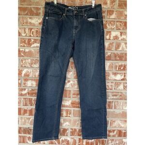 UB Tech Union Bay Jeans Mens Size 32 x 32 Blue Stretch Dark Wash Straight Leg
